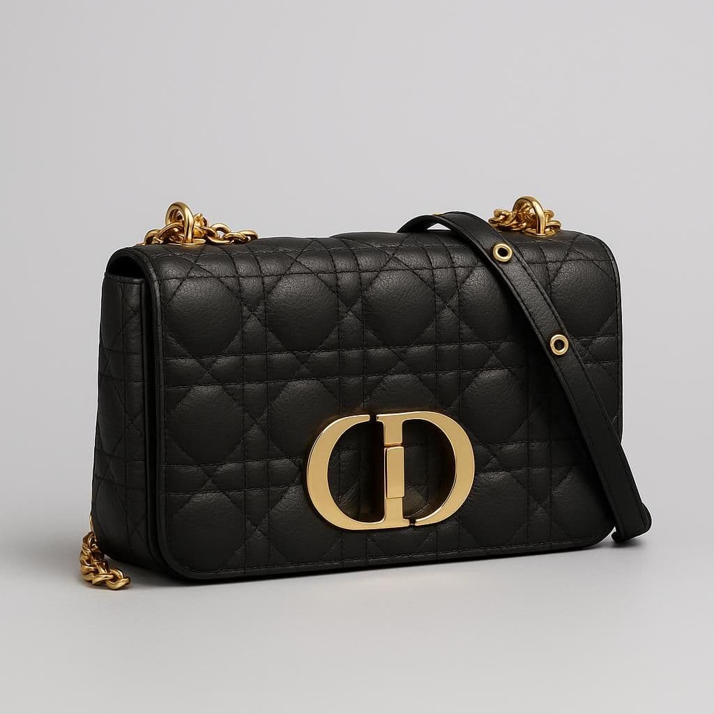Dior Caro Medium Bag Black