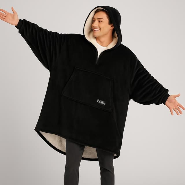 The Comfy Original Sherpa Lined Fleece Wearable Blanket