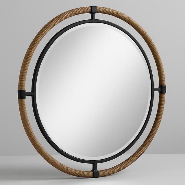 Uttermost Melville Coastal Round Mirror