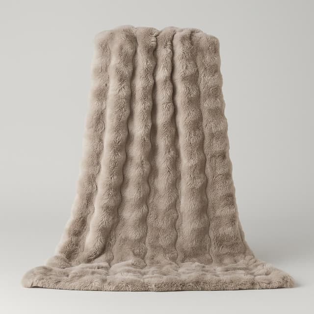 COOVA Faux Fur Throw Blanket