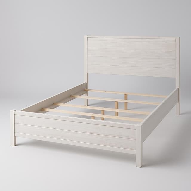 Grain Wood Furniture Montauk Distressed Solid Wood Panel Bed
