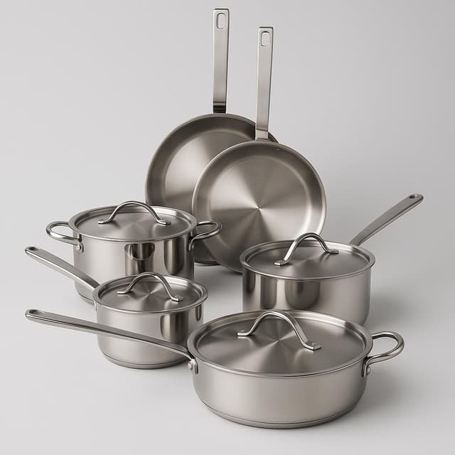 Goldilocks 7-Piece Tri-Ply Stainless Steel Cookware Set