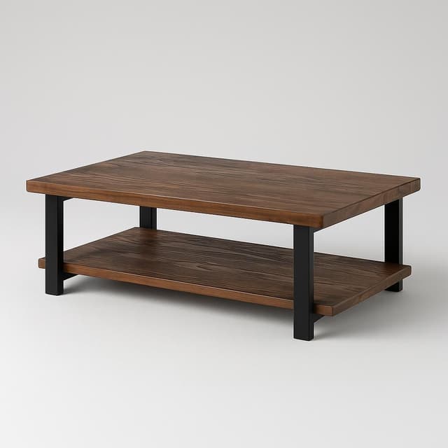 Alaterre Furniture Pomona Coffee Table with Shelf