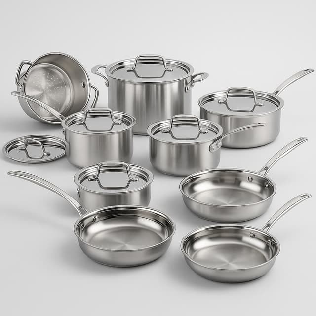 Cuisinart MultiClad Pro Triple Ply Stainless 12-Piece Cookware Set