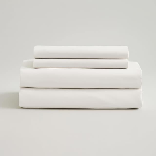 Quince Classic Organic Cotton Percale Sheet Set Queen