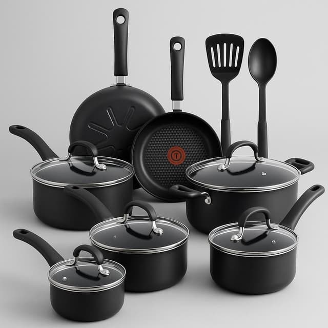 T-fal C561SC Titanium Advanced Nonstick 12-Piece Cookware Set