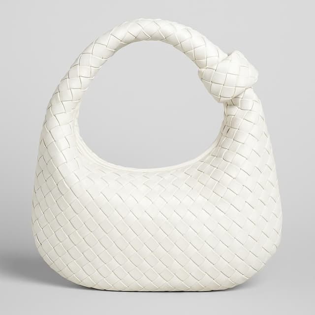 Melie Bianco Larissa Woven Faux-Leather Shoulder Bag