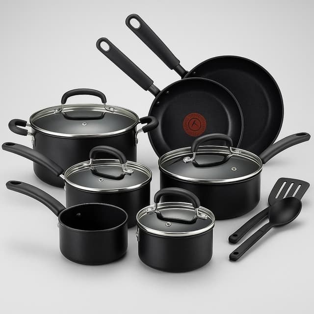 T-fal C561SC Titanium Advanced Nonstick 12-Piece Cookware Set
